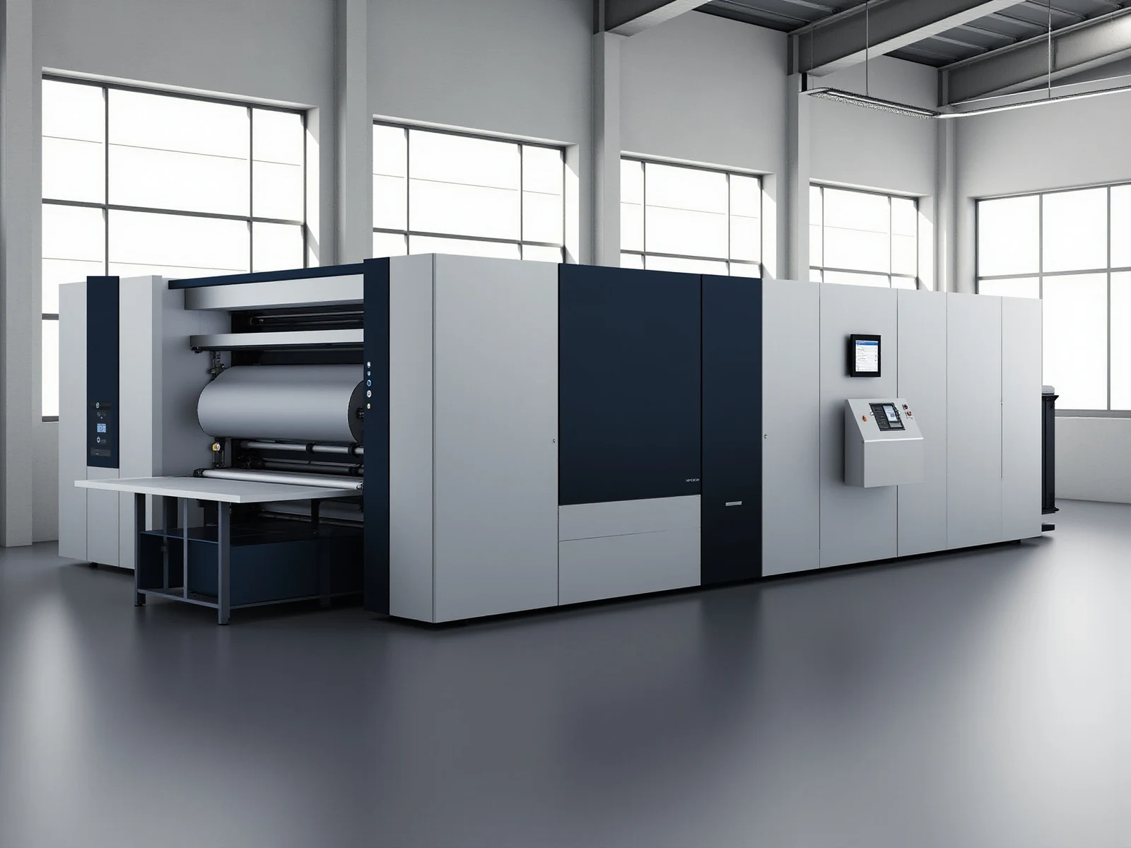 Industrial digital web inkjet printing press